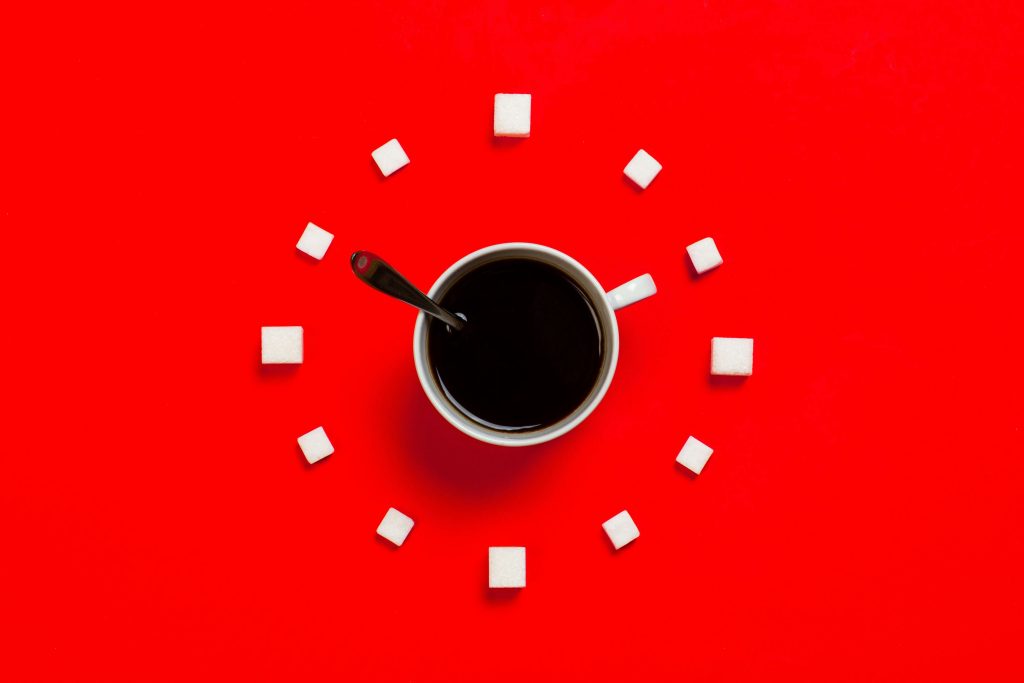 Time clock with coffee